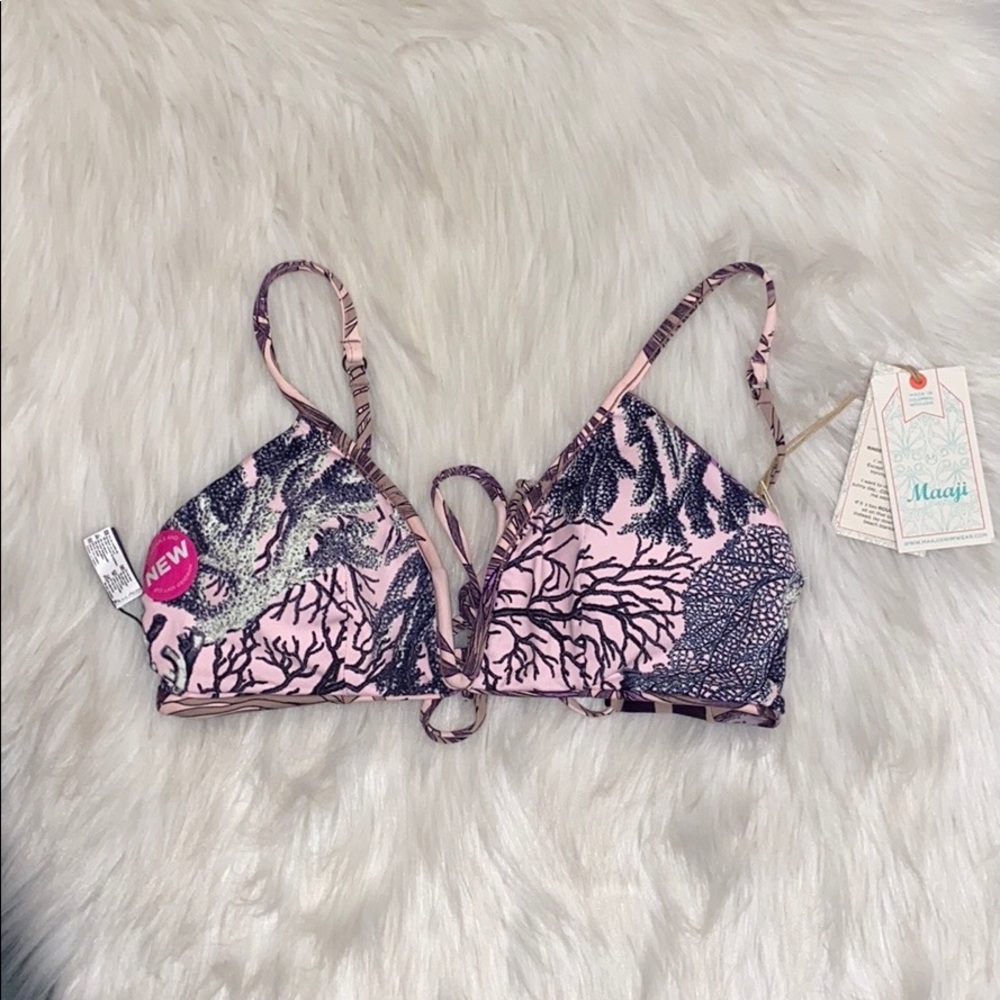 Maaji Bralette underwire Bikini Top Sz L - Picture 3 of 11